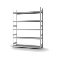 Module de base pr gde étagère compartimentée HOFE 2 250x500 mm, 5 tabl. ac. ZI