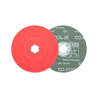 PFERD Combiclick fibre disc, CO-COOL 36 ceramic abrasive grain, diameter 125 mm