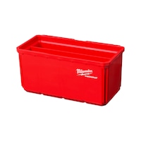 MILWAUKEE PackoutTM storage bin, dimensions 102 x 203 x 102 mm