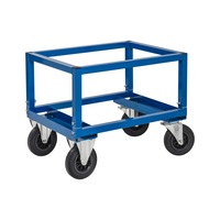 Half-pallet trolley vario 800 x 600 mm, load capacity 800 kg, blue