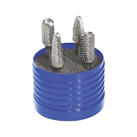 ATORN Carbide bur set 4 pieces shank diameter 6 mm with tooth pitch 3 ALU