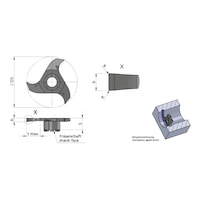 DUEMMEL Typ Z33, Minimill Schneideinsatz