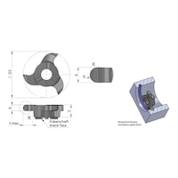 DUEMMEL Typ Z18, Minimill Schneideinsatz
