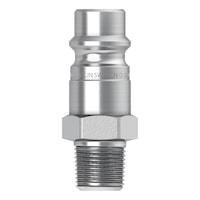 CEJN steel plug-in nipple, R 1/2 inch male thread
