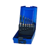 ATORN Through hole screw tap set 7 pieces VA 3xD HSS-E/vaporised M3-M12