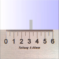 ORION dial plate max. 6 mm scale interval 0.05 mm for 12x magnifying glass
