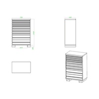 HK Standing tool cabinet 750*600*1530