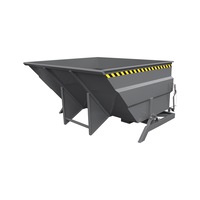 EICHINGER extra-large, solid tipping container 2,500 kg 3,000 l anthracite grey