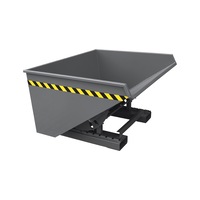 EICHINGER conteneur basculant av. patins de dévers. 1 500 kg 1 500 l gris anthr.