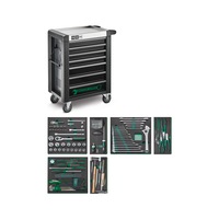 Werkzeug-Sortiment mit Werkstattwagen 7 Schubladen 157-teilig