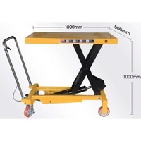 Lift and carry trolley, rated 1000kg