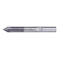 PFERD Angular end mill, V-groove (non-indexable cutting edges)
