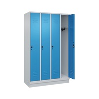 C+P CLASSIC PLUS locker, base, 4 compartments, 1,950x1,200x500 mm, RAL 7035/5012