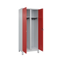 C+P CLASSIC PLUS b/w locker, feet, 2 comp. 1,950x800x500 mm RAL 7035/3020