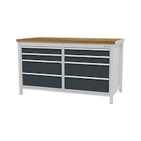 BEDRUNKA HIRTH établi combiné l1 500×H859×P750, 8 tiroirs BEDRUNKA HIRTH établi combiné l1 500×H859×P750, 8 tiroirs