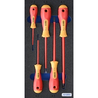 ATORN Hard foam insert equipped with screwdrivers VDE 2, 5 pieces ATORN Hard foam insert equipped with screwdrivers VDE 2, 5 pieces