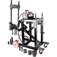 KS TOOLS Kingpin press, 75 t, with sleeve set, 29 pieces