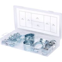 KS TOOLS Assortment of hose clamps, D: 16-40 mm, 26 pieces