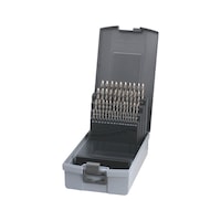 ATORN HSSE twist drill bit set in cassette, type VA