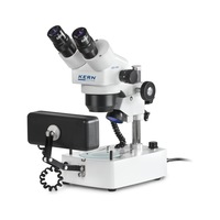 KERN stereo zoom microscope OZG 493 0.7x - 3.6x 10W halogen (reflected light/transmitted light)