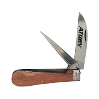 Cuchillo para cables ATORN con hoja plegable y punta trazadora