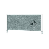 MAUL Akustik-Tischtrennwand connecto 1200 x 500 mm