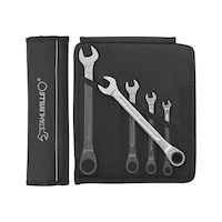 STAHLWILLE Knarren-Ring-Maulschlüssel gerade, Sätze