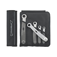 STAHLWILLE FastRatch Ring-Ratschenschlüssel-Satz 5-teilig 10-19 mm