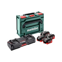 METABO Basic Set, 4x 8.0 Ah LiHD, 2x ASC Ultra in Metaloc
