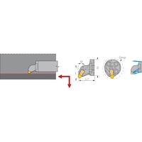 MAQ Boring bar head for roller burnishing