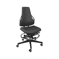 DAUPHIN Tec Identity polyurethane (PU) counter chair for production and workshop areas