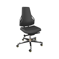 DAUPHIN Tec Identity clean room areas, ID yellow, PU black, plastic gliders