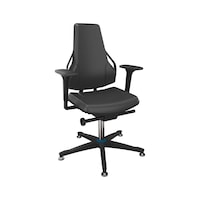 DAUPHIN Tec Identity polyurethane (PU) swivel work chair for production and workshop areas