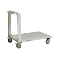 POUSTO silent flatbed trolley, model TB-25, 300kg capacity
