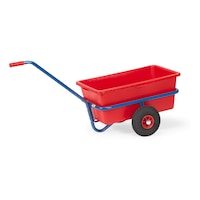 FETRA Hand cart with plastic tub and solid rubber tyres