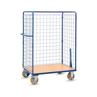 FETRA Shelf trolley with 1 tier, load capacity 600 kg, loading surface 1200 x 800 mm, with tugger train
