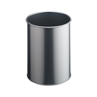 DURABLE Metal wastepaper bin, 15 l, metallic silver
