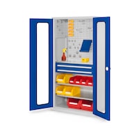 RASTERPLAN Hinged-door cabinet with shelf and drawers
