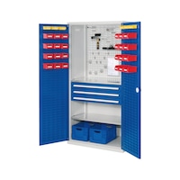 RASTERPLAN Hinged-door cabinet with shelf and drawers