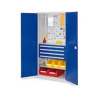 RASTERPLAN Hinged-door cabinet with shelf and drawers