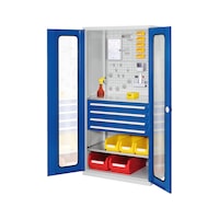 RASTERPLAN Hinged-door cabinet with shelf and drawers