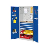 RASTERPLAN Hinged-door cabinet with shelf and drawers