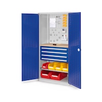 RASTERPLAN Hinged-door cabinet with shelf and drawers