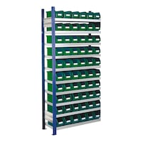 RASTERPLAN Scaffale a incastro con contenitori con vista sullinterno