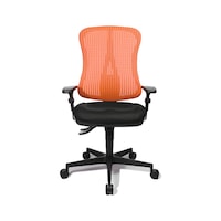 TOPSTAR Swivel chair HEAD POINT SY black coral red