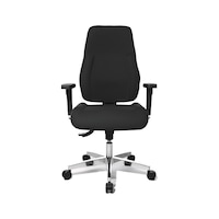 TOPSTAR Swivel chair P91 polished aluminium, black