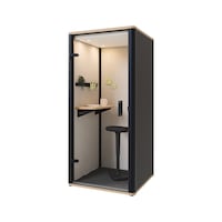 BOSSE Phone booth Uno 2155 mm x 1002 mm x 944 mm black
