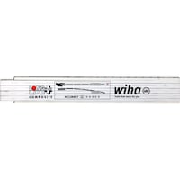 WIHA Plastic folding rule Longlife 2 m, EC accuracy class II