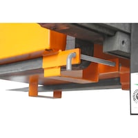 BAUER SÜDLOHN Cage de sécurité 1 040x835x1 900 mm, peint en orange RAL 2000