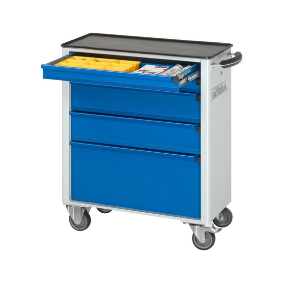 RAU tool trolley 7100 725x400x860 mm 5 drawers full-extension runner metal top - Workshop trolley
